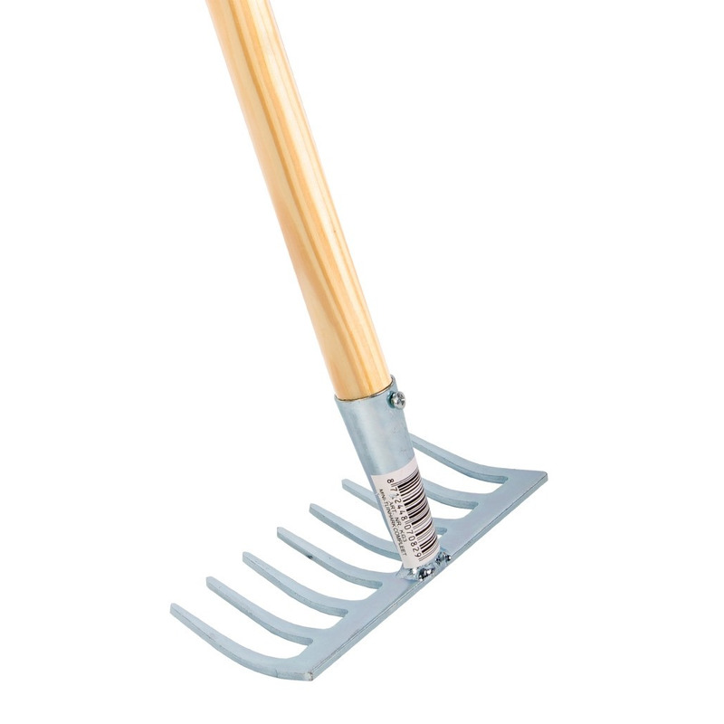 Mini tuinhark met houten steel 75 cm -