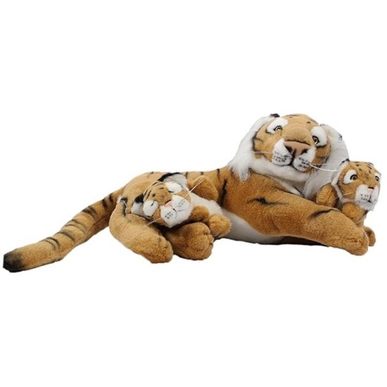 Pluche tijger knuffel 46 cm -