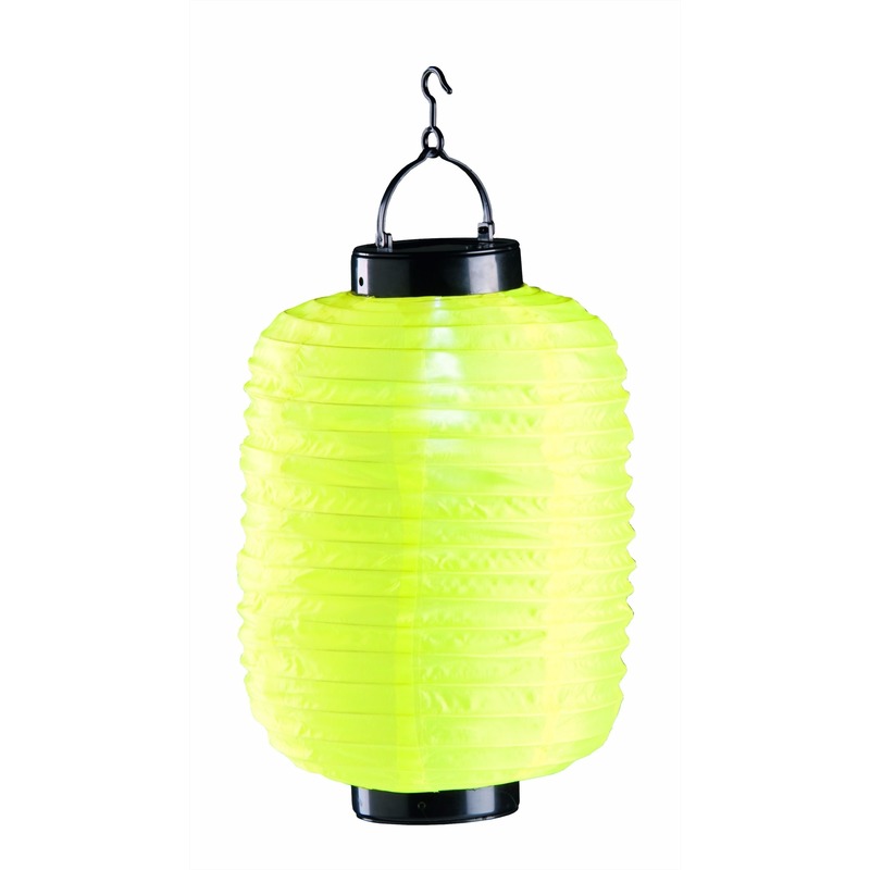 Gele solar lampion 35 cm -