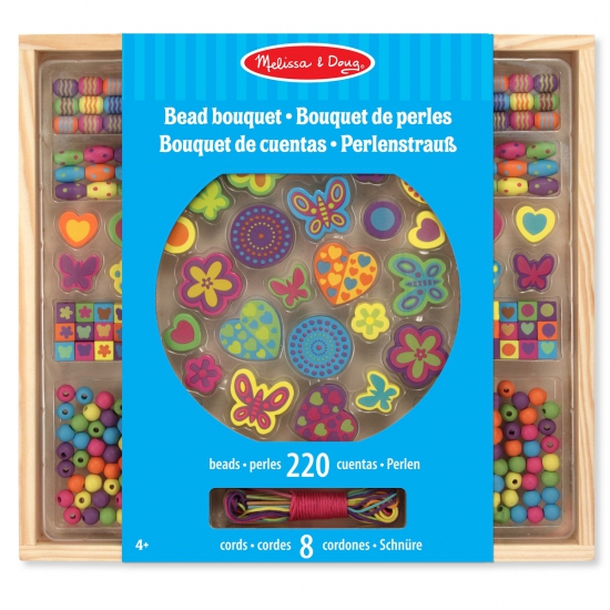 Houten speelgoed kralenset Bouquet Deluxe -