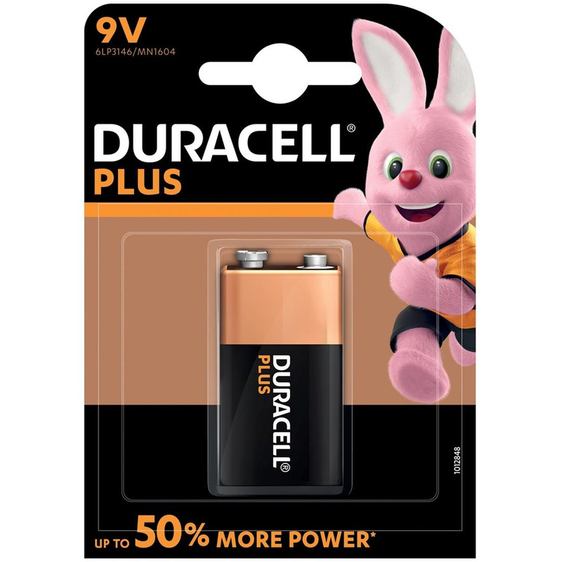 3x Duracell V9 Plus batterijen alkaline LR61 9 V -