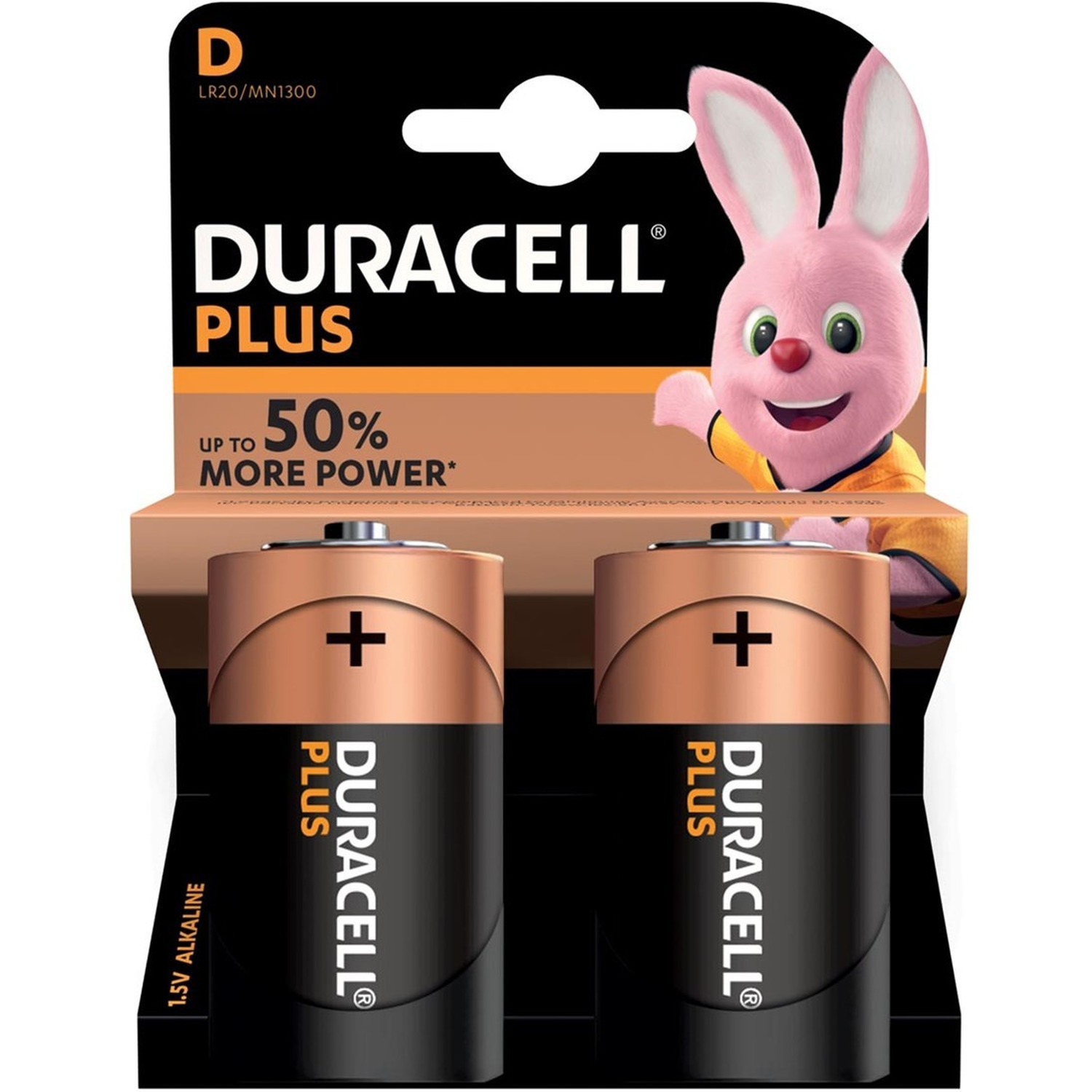 10x Duracell D Plus batterijen alkaline LR20 MN1300 1.5 V -