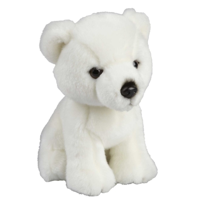 Pluche witte ijsbeer/beren knuffel 18 cm speelgoed -