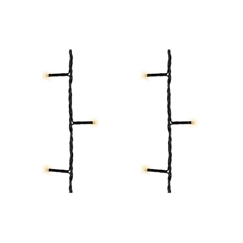 Kerstverlichting - 2x - LED - op batterij - 400 cm - buiten - 48 lampjes - boomverlichting -