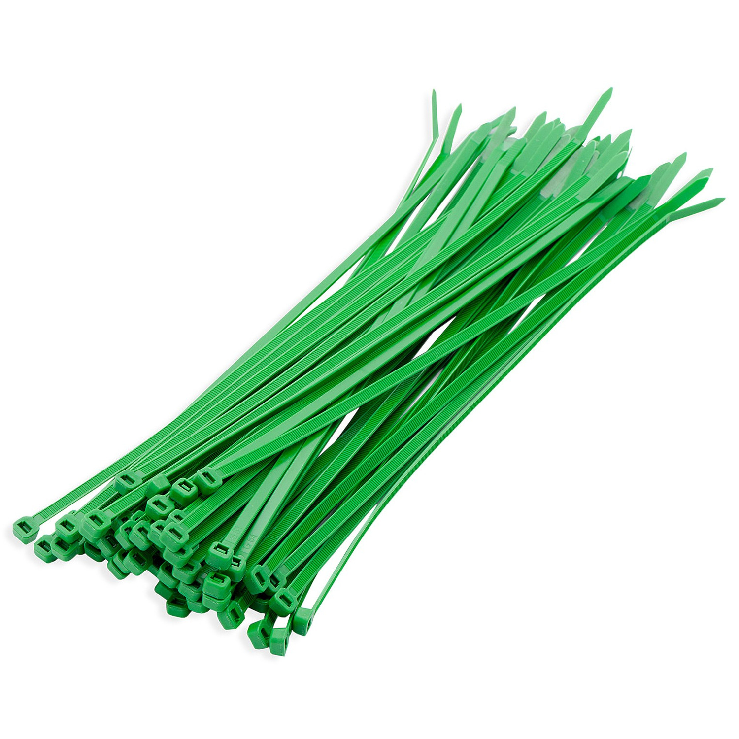 Kabelbinder / kabelbinders -400x stuks - nylon - groen - 10 cm x 25 mm - bundelbanden - tiewraps -