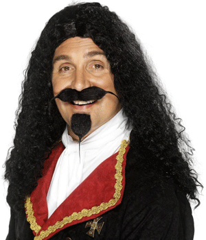 Musketiers pruik heren -